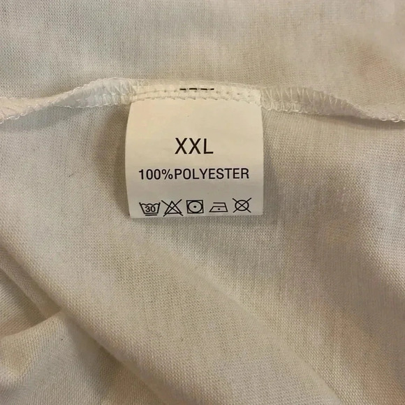 Unbranded, White Tank Top with black flowers, Sz XXL - Picture 3 of 3